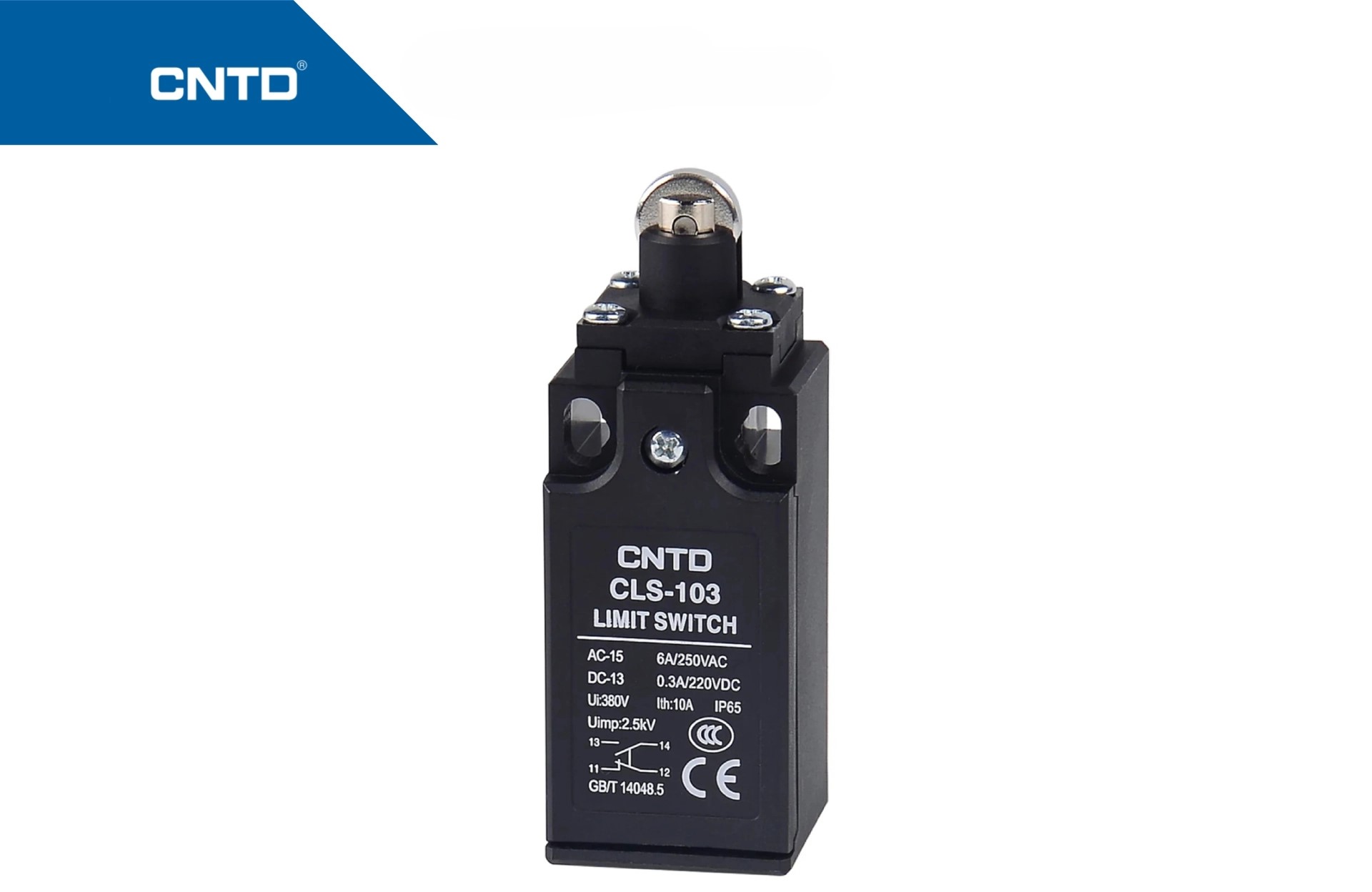 لیمیت سوییچ  (میکروسوئیچ) فشاری قرقره دار بدنه باکالیت CNTD CLS-103