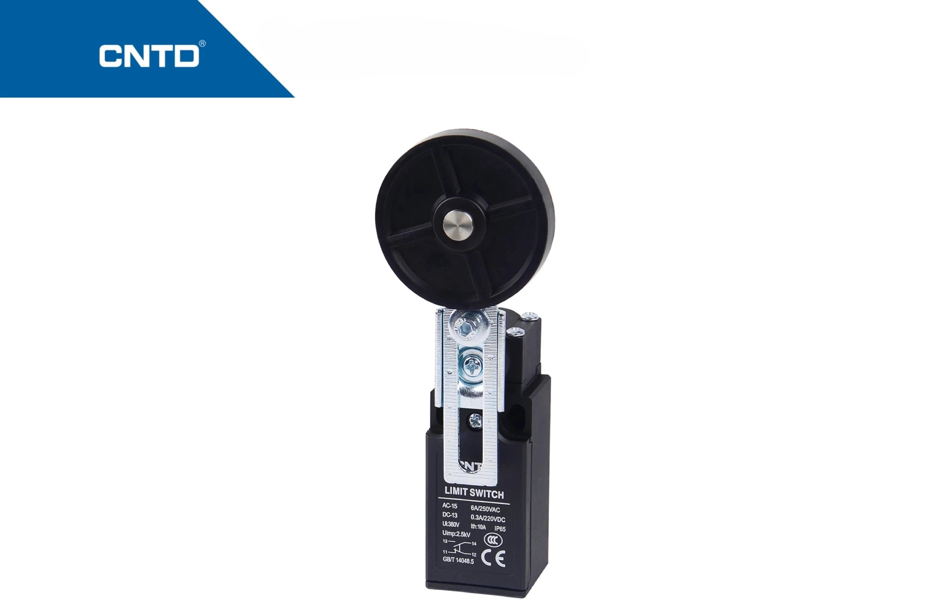 لیمیت سوییچ  (میکروسوئیچ) دو طرفه قابل تنطیم با قرقره بزرگ بدنه باکالیت CNTD CLS-191